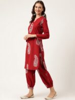 Pure Cotton Kurta With Patiala_1