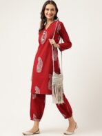 Pure Cotton Kurta With Patiala_2
