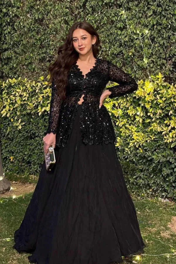 BEAUTIFUL LEHNGA WITH BLAZER STYLE TOP
