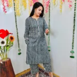 Cotton printed kurti pent set
