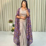 WESTERN STYLE PRINTED KOTI, BLOUSE WITH WESTERN BOTTOM