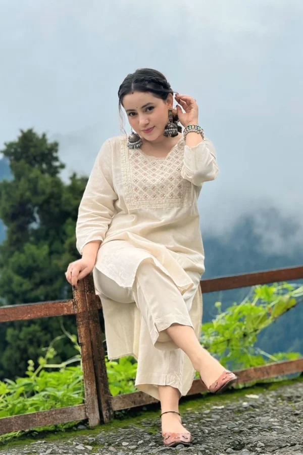 PURE CHANDERI 2 PIECE WITH LINNING SET