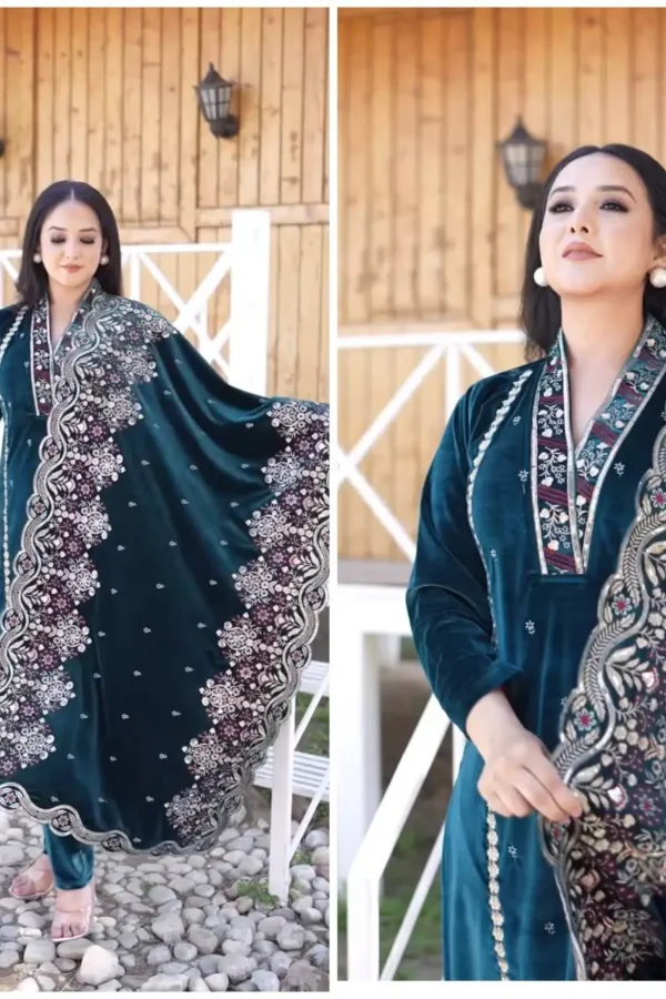 SUIT WITH PLAZO AND DUPATTA