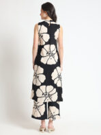 Tredific Black Floral Print Rayon Sleeveless Co-ord Set - Image 21