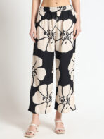 Tredific Black Floral Print Rayon Sleeveless Co-ord Set - Image 3