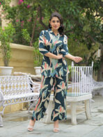 Tredific Outfit Crystal Viscose Muticolor Digital Print Co-ords Sets