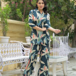 Tredific Outfit Crystal Viscose Muticolor Digital Print Co-ords Sets