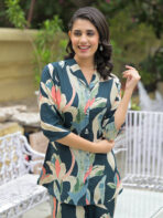 Tredific Outfit Crystal Viscose Muticolor Digital Print Co-ords Sets - Image 10